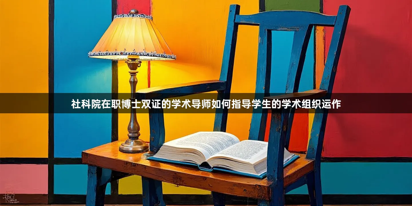 社科院在职博士双证的学术导师如何指导学生的学术组织运作