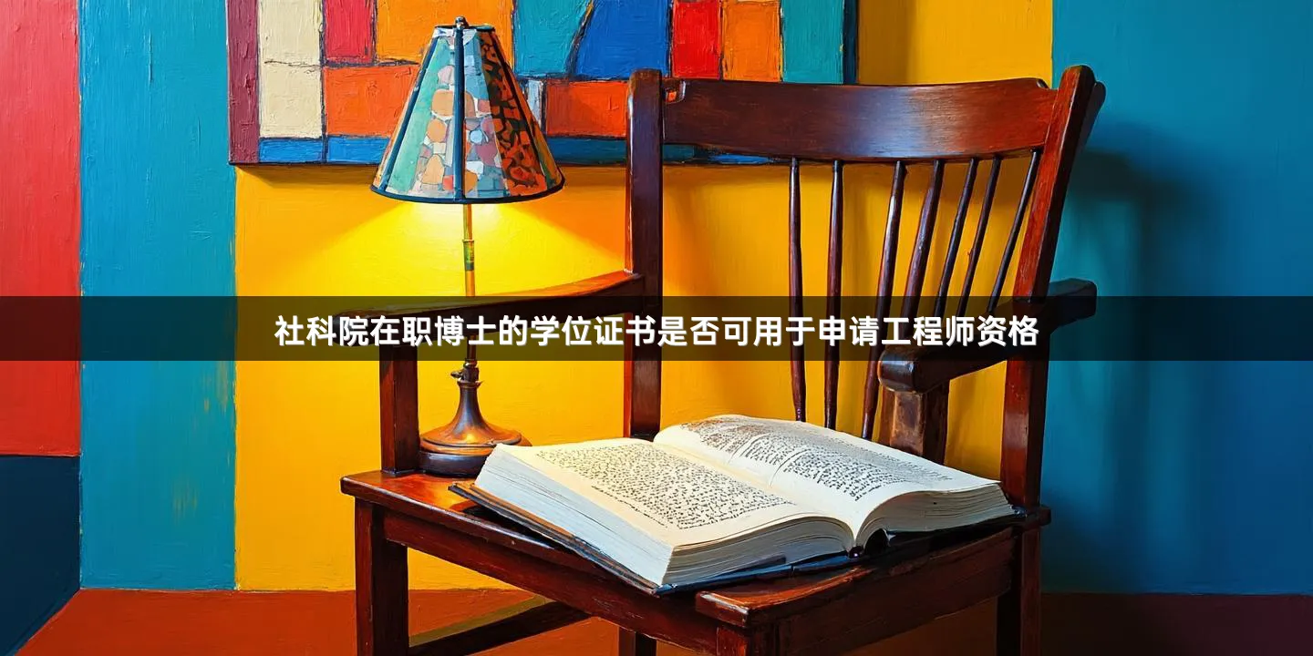 社科院在职博士的学位证书是否可用于申请工程师资格