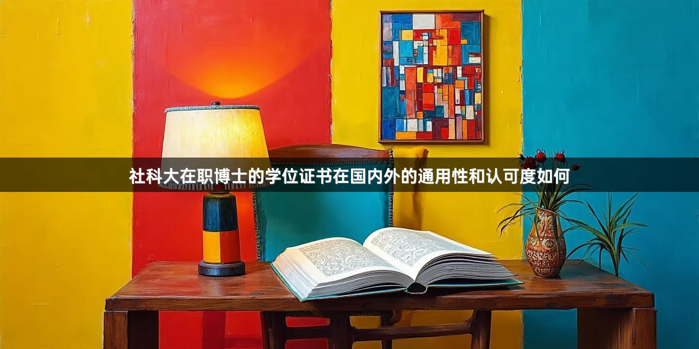 社科大在职博士的学位证书在国内外的通用性和认可度如何