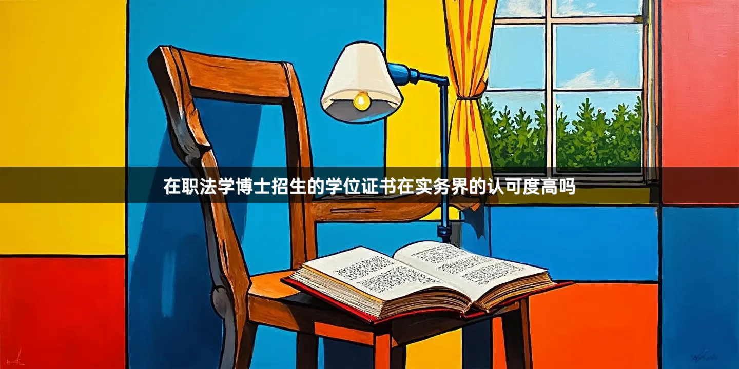 在职法学博士招生的学位证书在实务界的认可度高吗