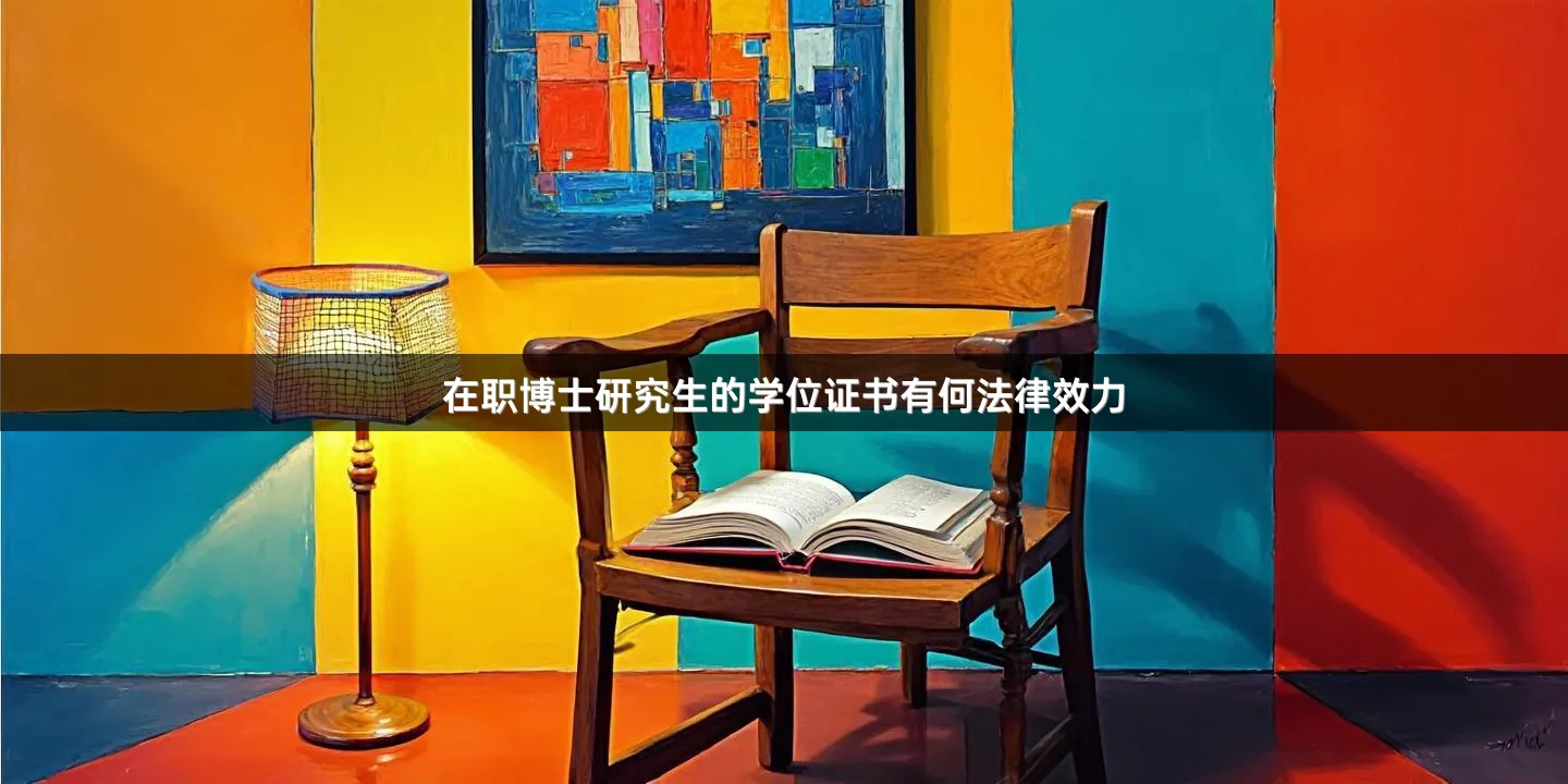 在职博士研究生的学位证书有何法律效力