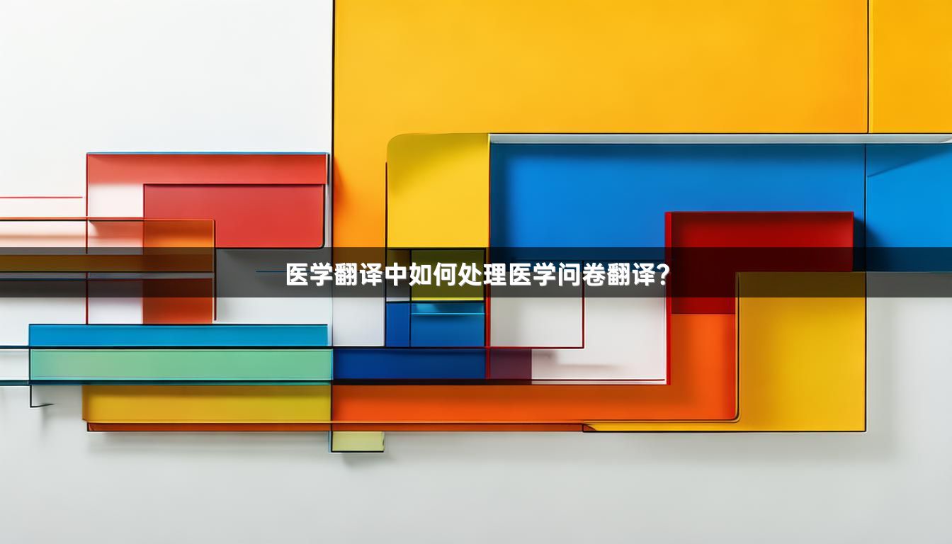 医学翻译中如何处理医学问卷翻译？