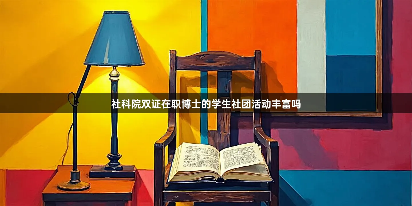 社科院双证在职博士的学生社团活动丰富吗
