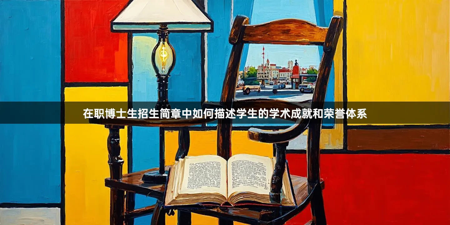 在职博士生招生简章中如何描述学生的学术成就和荣誉体系
