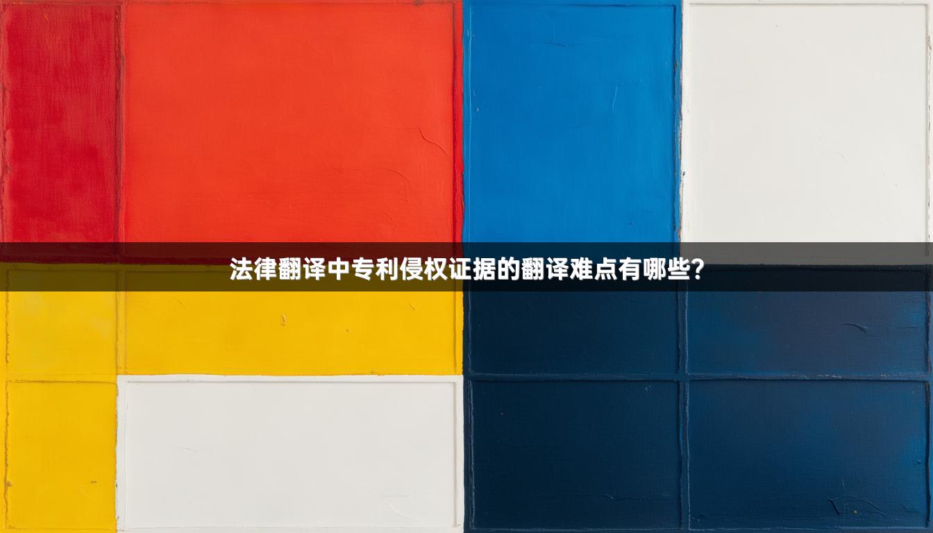 法律翻译中专利侵权证据的翻译难点有哪些？