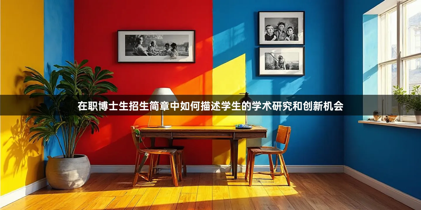 在职博士生招生简章中如何描述学生的学术研究和创新机会