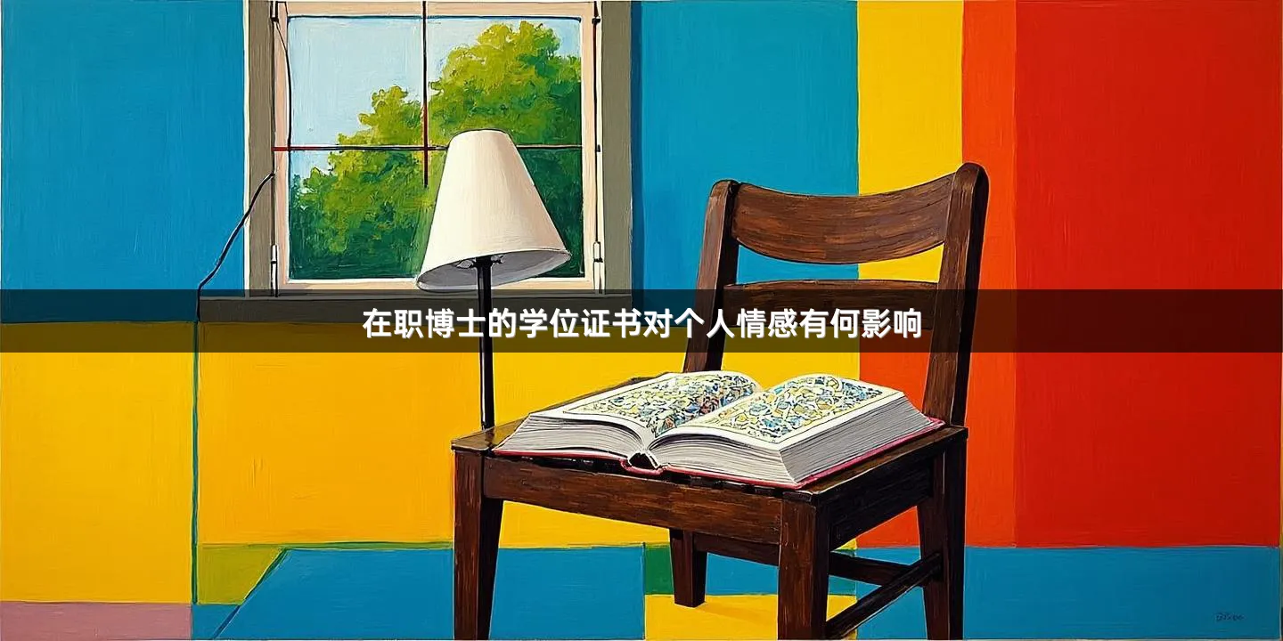 在职博士的学位证书对个人情感有何影响