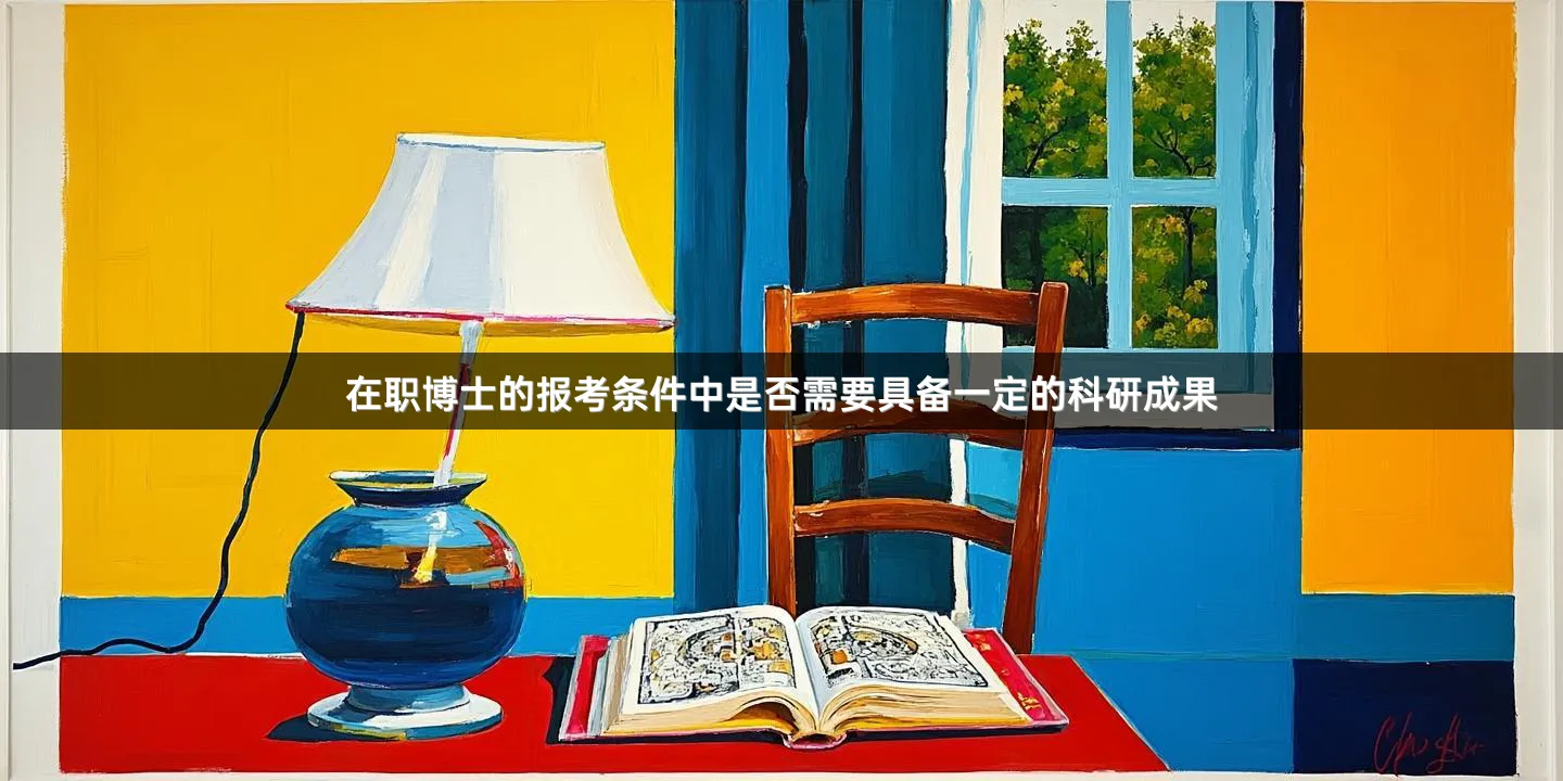 在职博士的报考条件中是否需要具备一定的科研成果