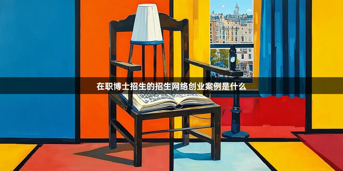 在职博士招生的招生网络创业案例是什么