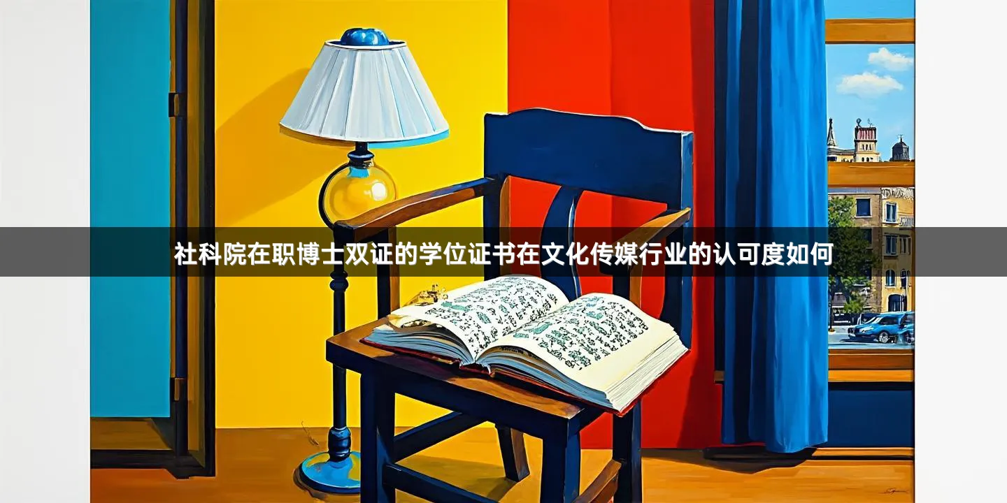 社科院在职博士双证的学位证书在文化传媒行业的认可度如何