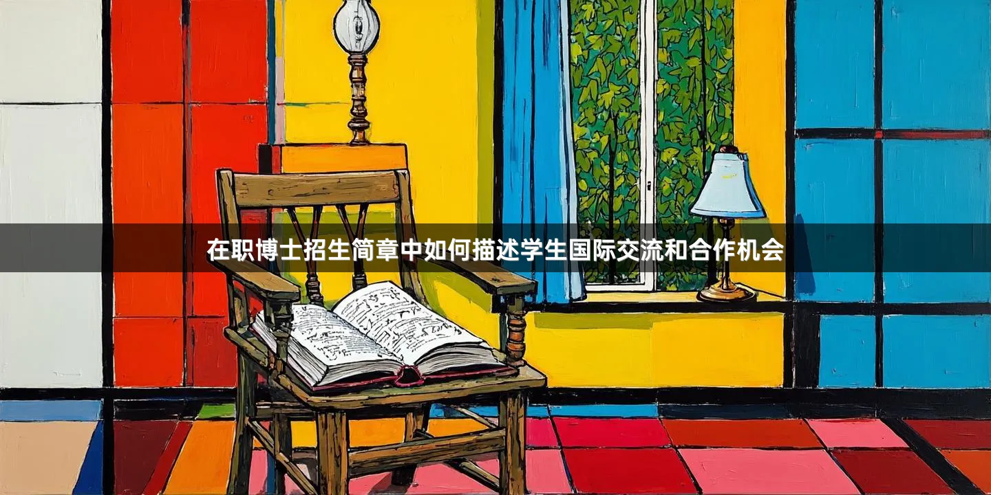 在职博士招生简章中如何描述学生国际交流和合作机会