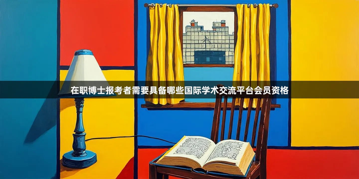 在职博士报考者需要具备哪些国际学术交流平台会员资格