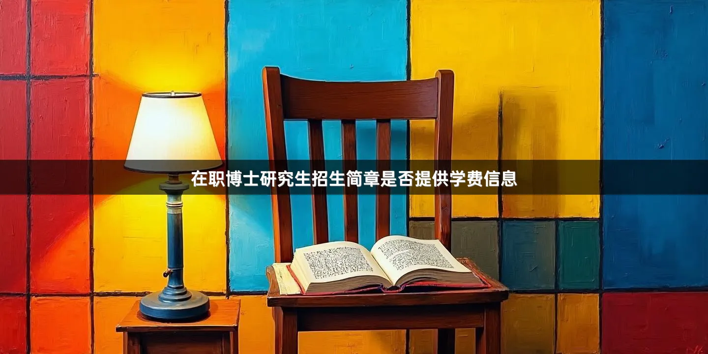 在职博士研究生招生简章是否提供学费信息