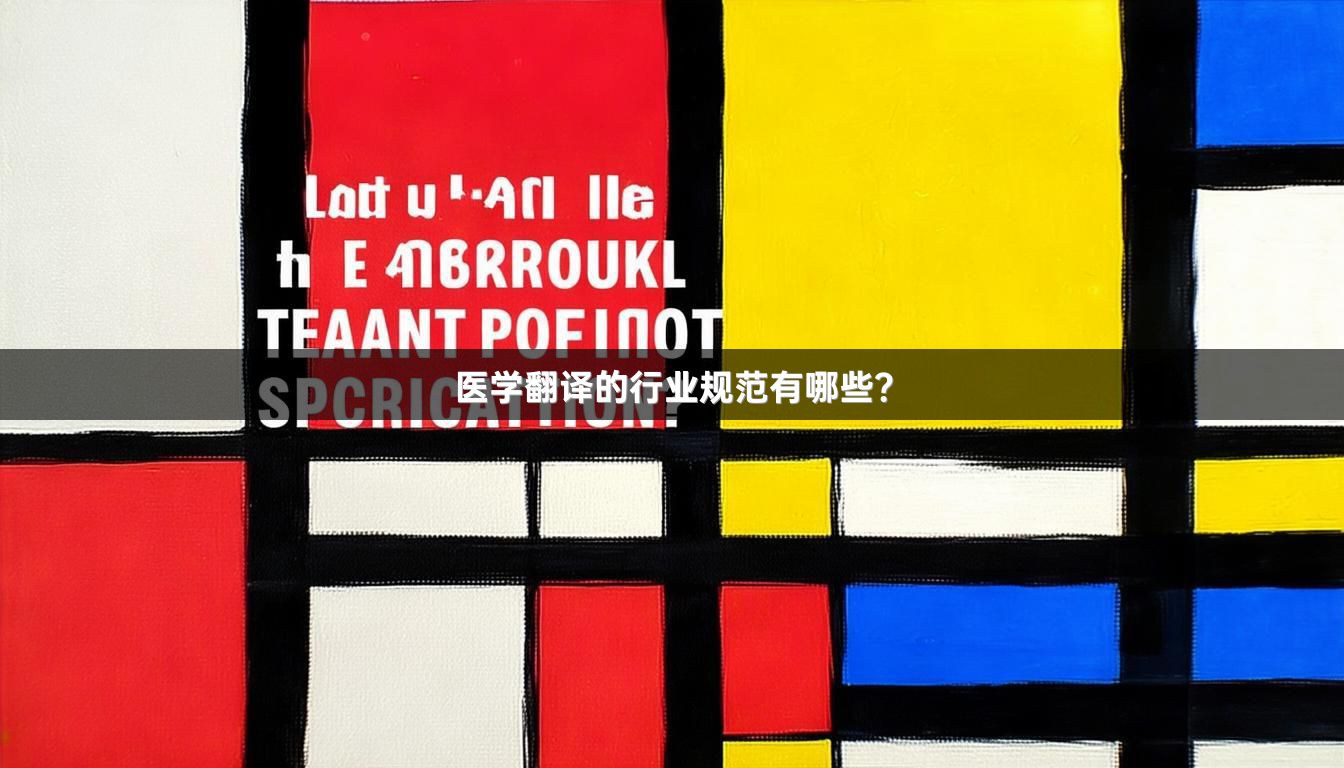 醫(yī)學(xué)翻譯的行業(yè)規(guī)范有哪些？