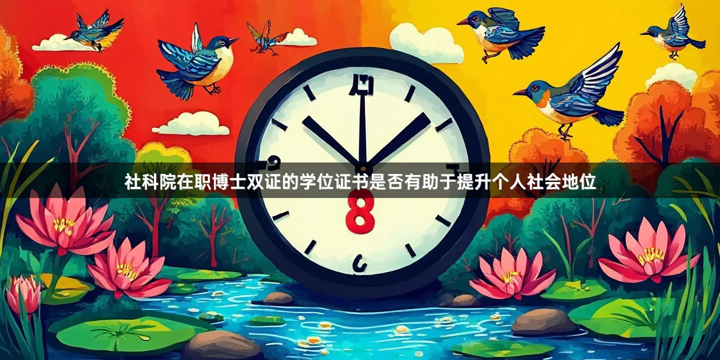 社科院在职博士双证的学位证书是否有助于提升个人社会地位