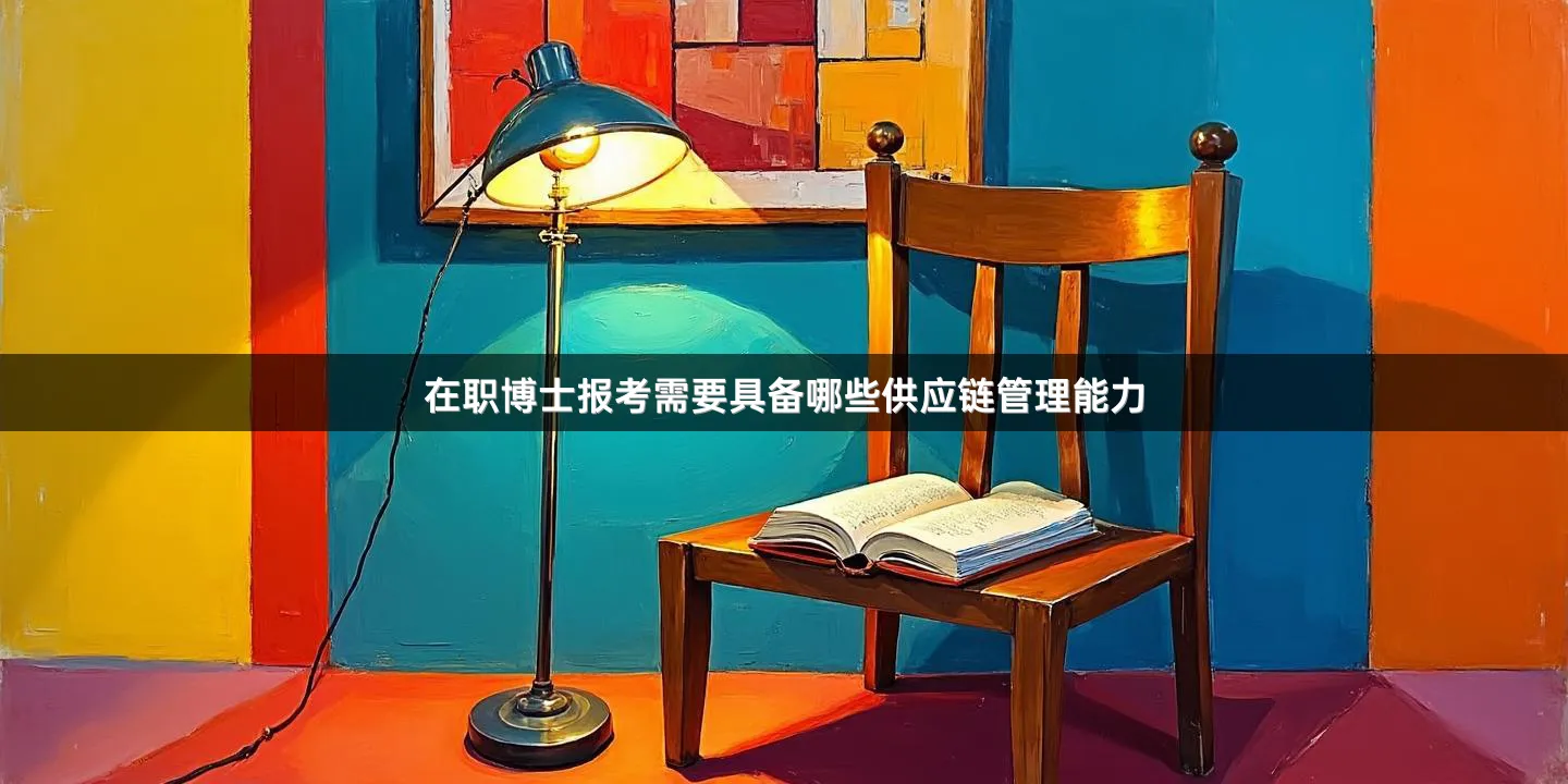 在职博士报考需要具备哪些供应链管理能力
