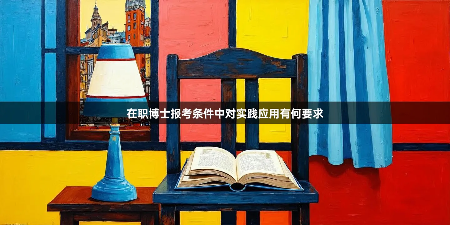 在职博士报考条件中对实践应用有何要求