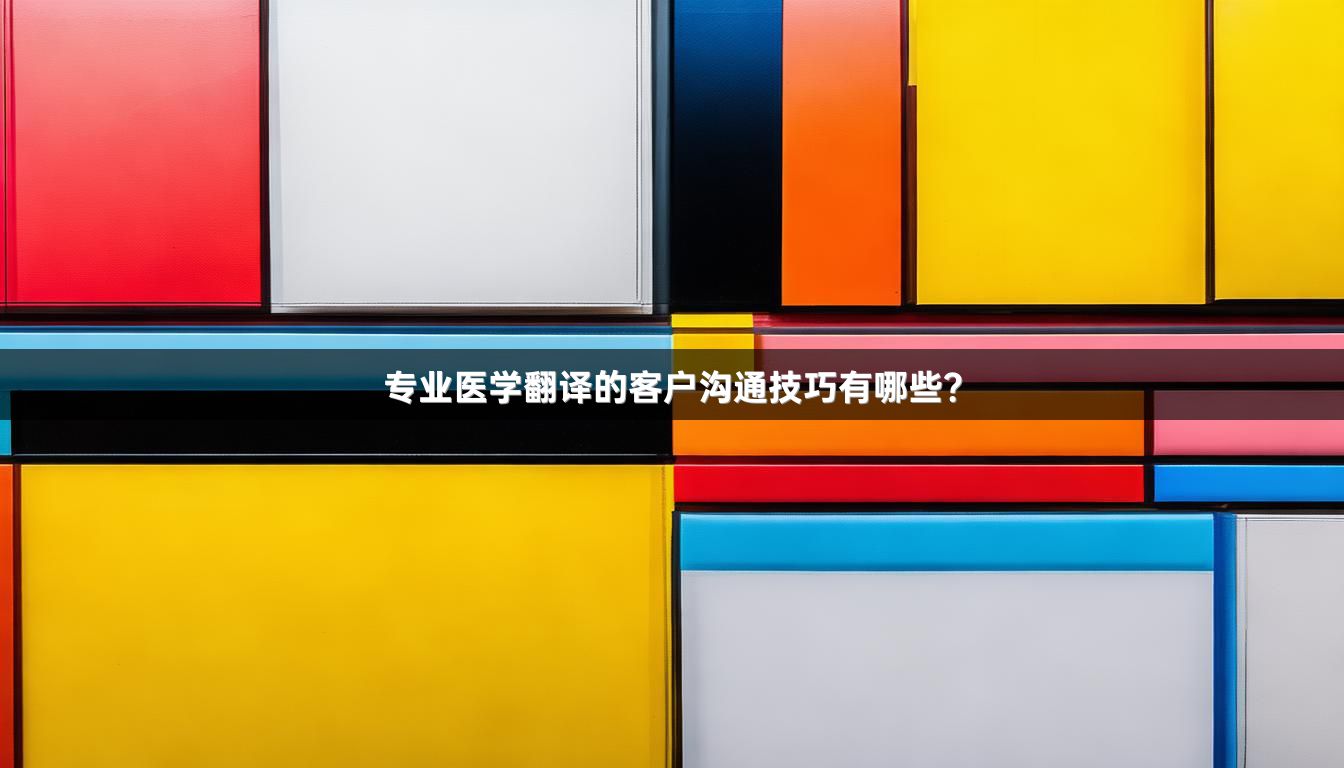 专业医学翻译的客户沟通技巧有哪些？