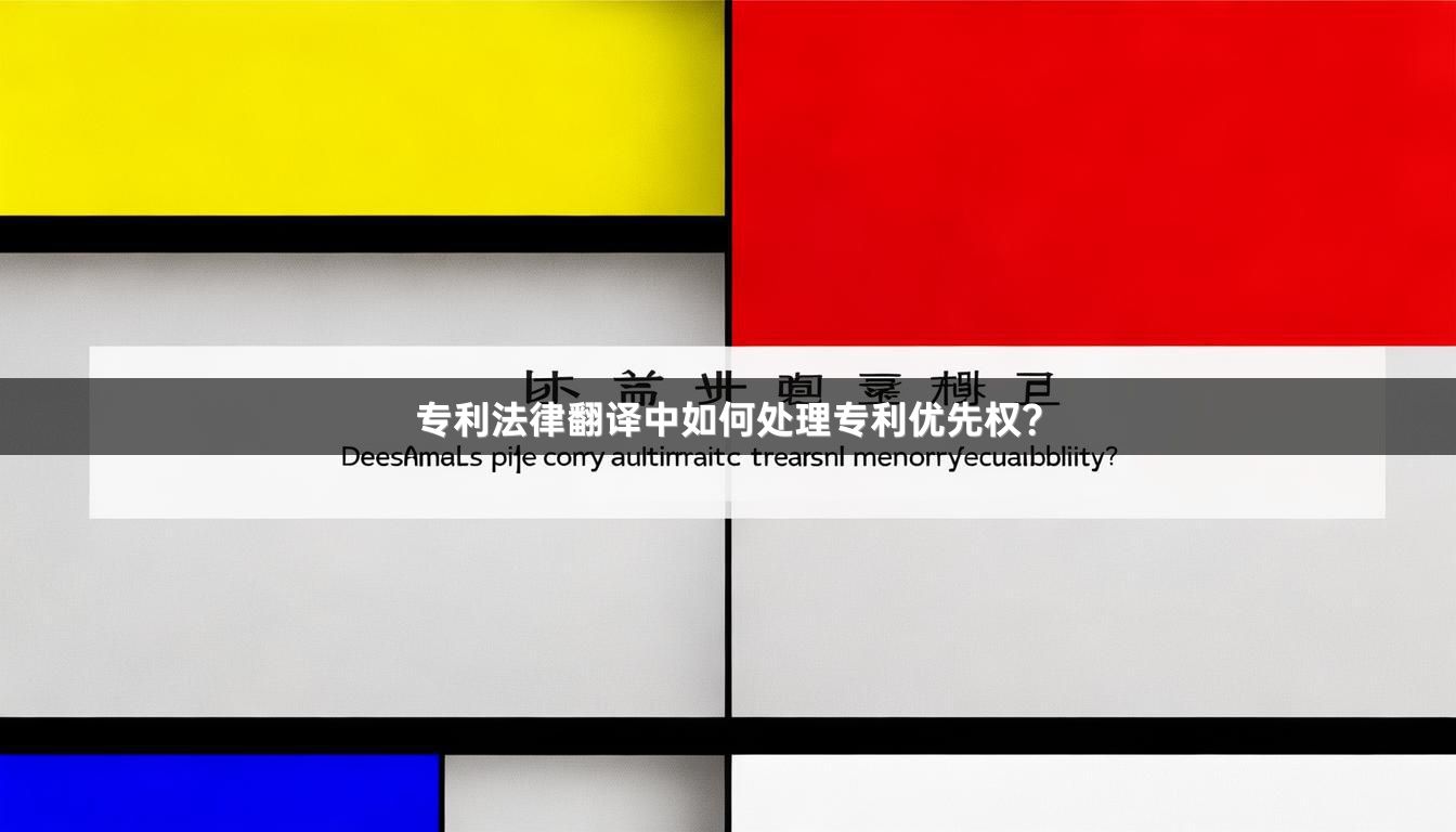 专利法律翻译中如何处理专利优先权？