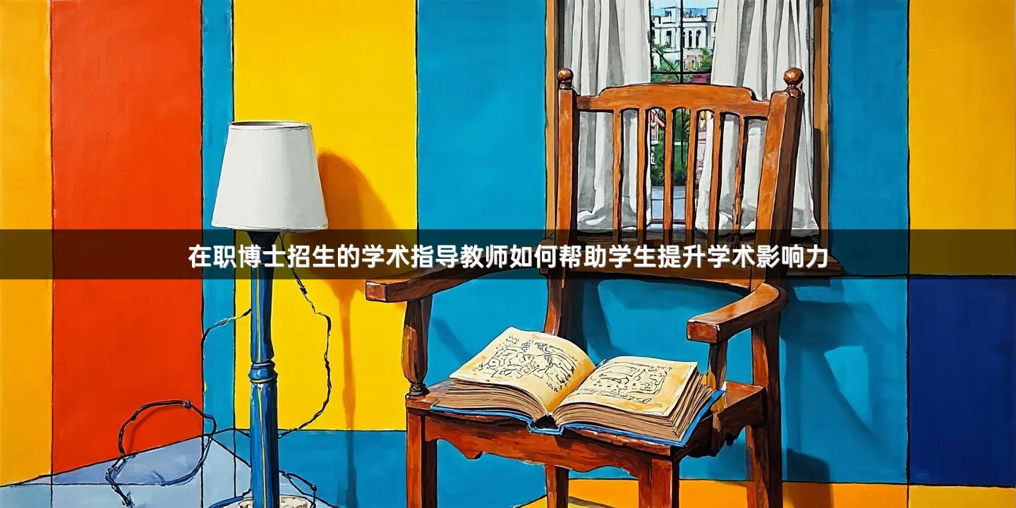 在职博士招生的学术指导教师如何帮助学生提升学术影响力