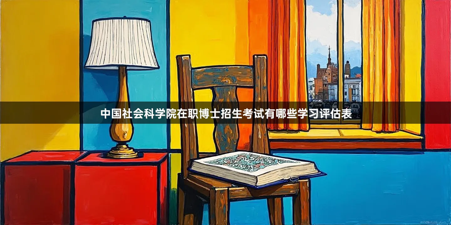 中国社会科学院在职博士招生考试有哪些学习评估表