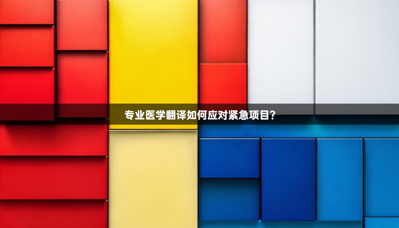 專業(yè)醫(yī)學翻譯如何應對緊急項目？