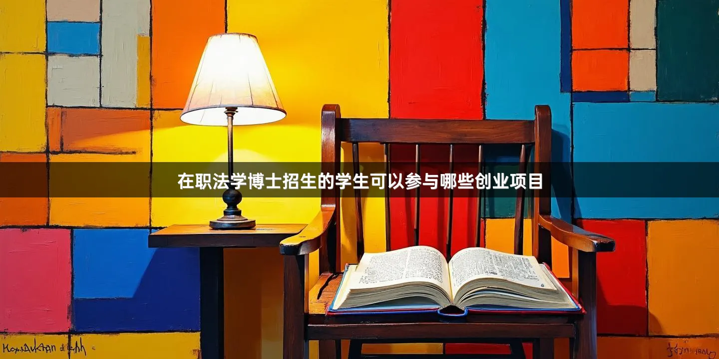在职法学博士招生的学生可以参与哪些创业项目