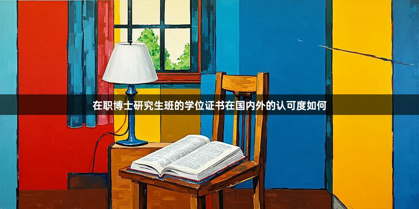 在职博士研究生班的学位证书在国内外的认可度如何