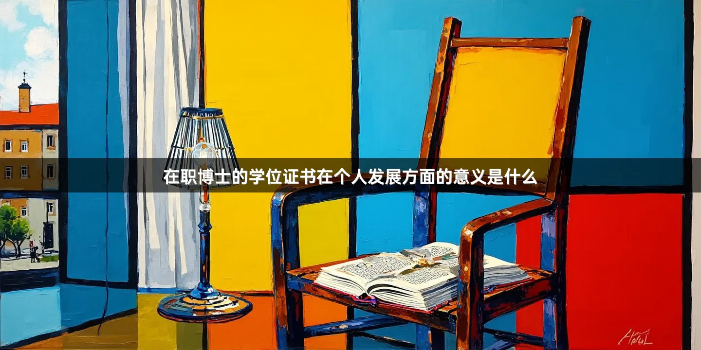 在职博士的学位证书在个人发展方面的意义是什么