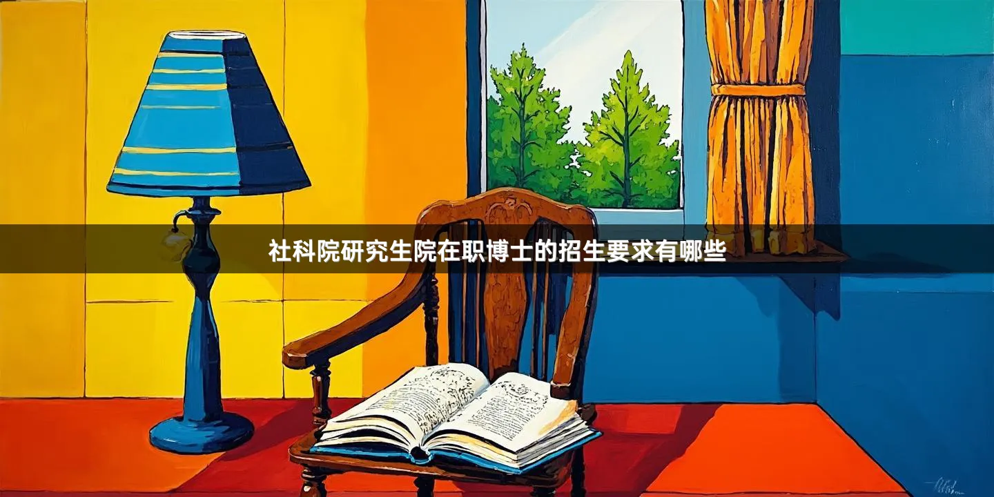 社科院研究生院在职博士的招生要求有哪些