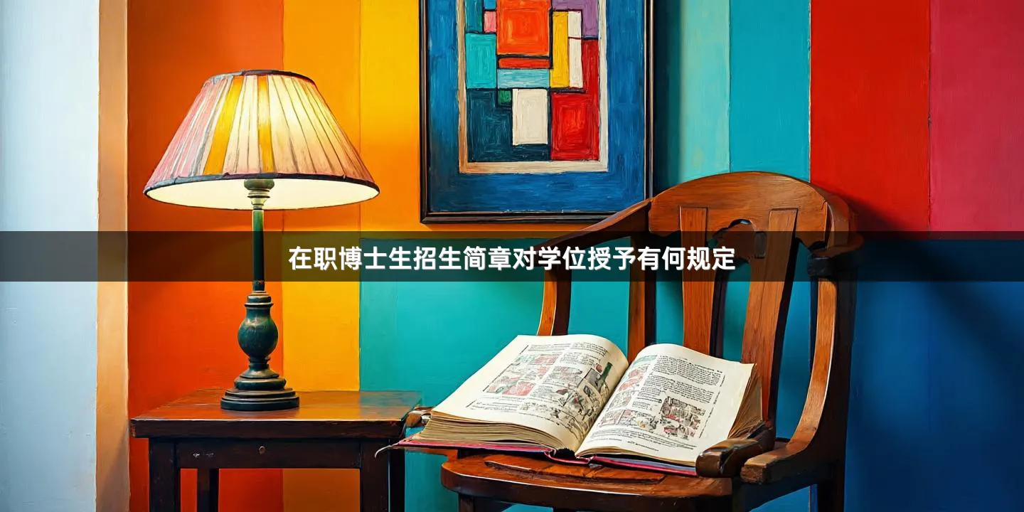在职博士生招生简章对学位授予有何规定