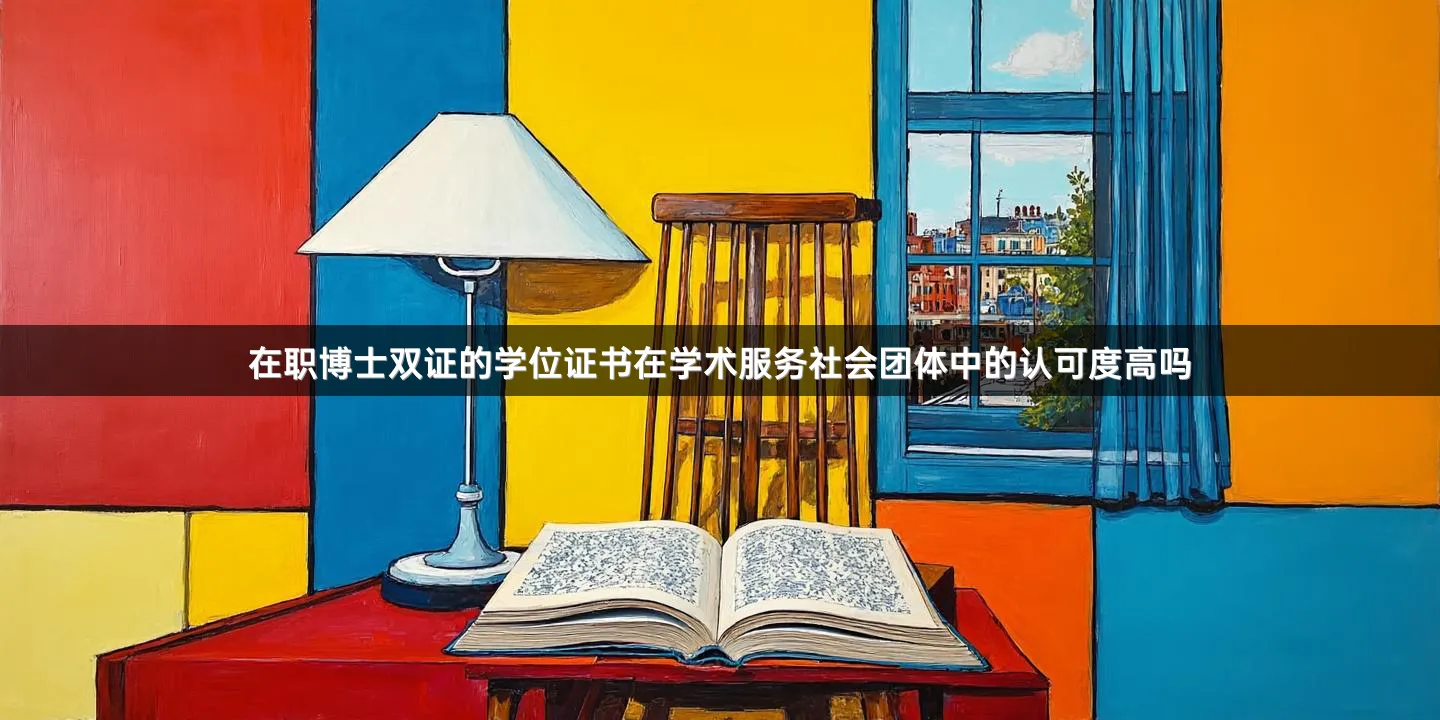 在职博士双证的学位证书在学术服务社会团体中的认可度高吗
