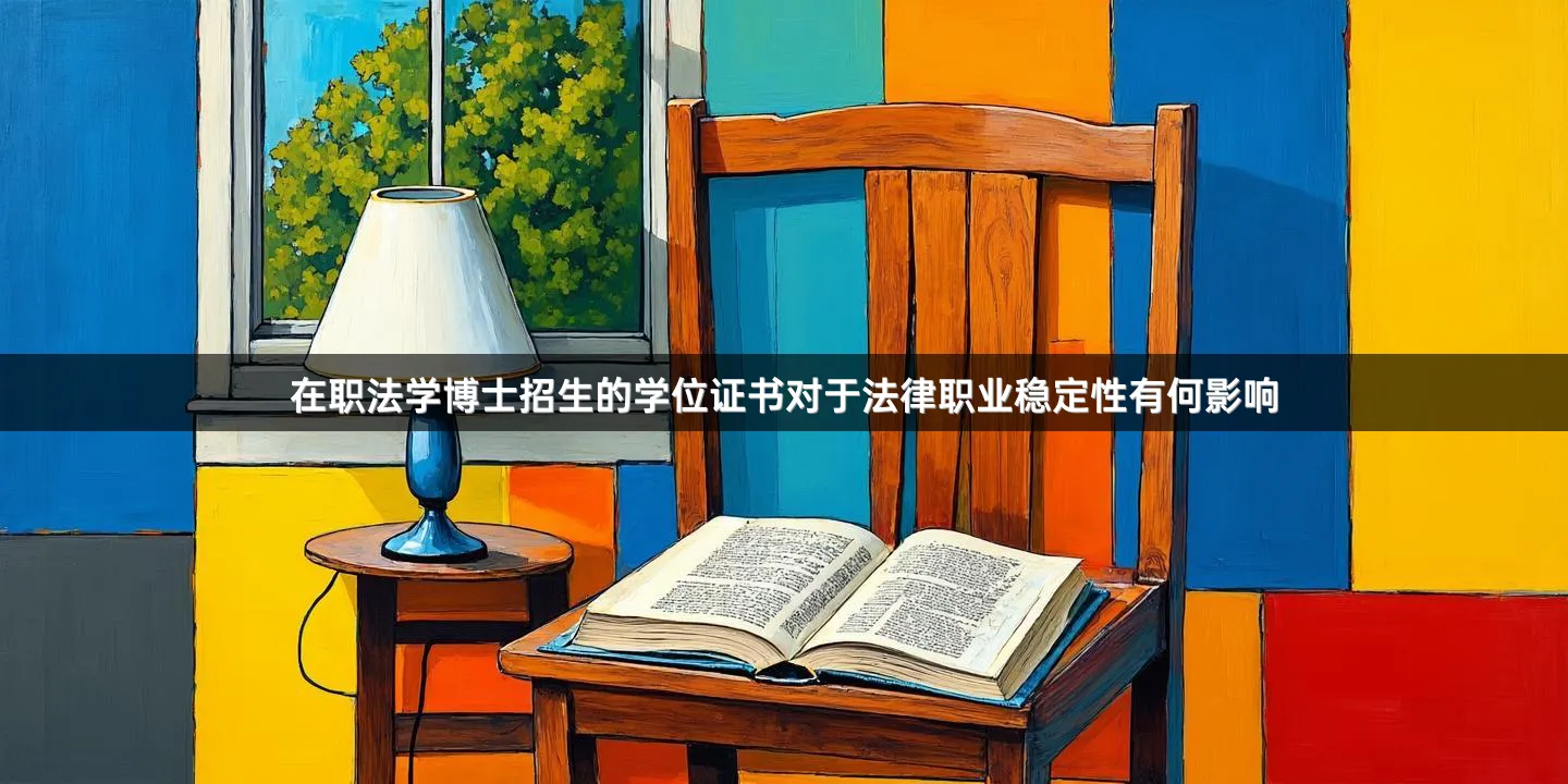 在职法学博士招生的学位证书对于法律职业稳定性有何影响