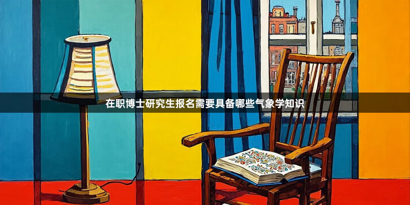 在职博士研究生报名需要具备哪些气象学知识