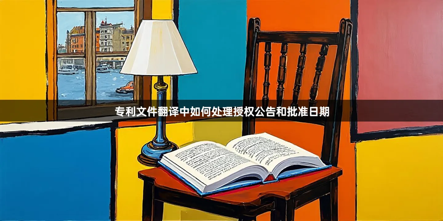 專利文件翻譯中如何處理授權(quán)公告和批準(zhǔn)日期