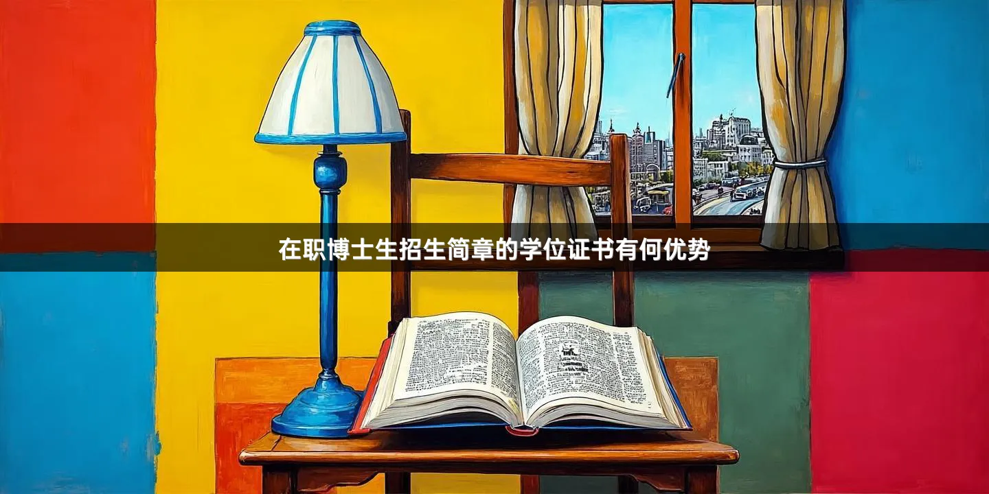 在职博士生招生简章的学位证书有何优势