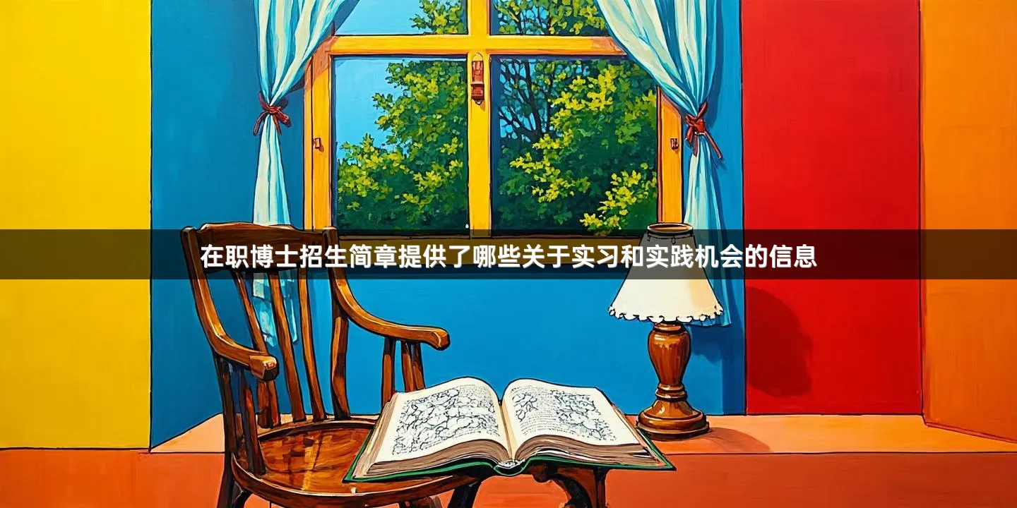 在职博士招生简章提供了哪些关于实习和实践机会的信息