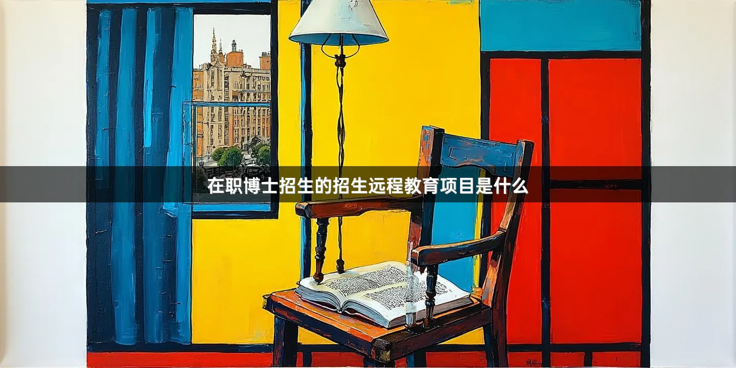 在职博士招生的招生远程教育项目是什么