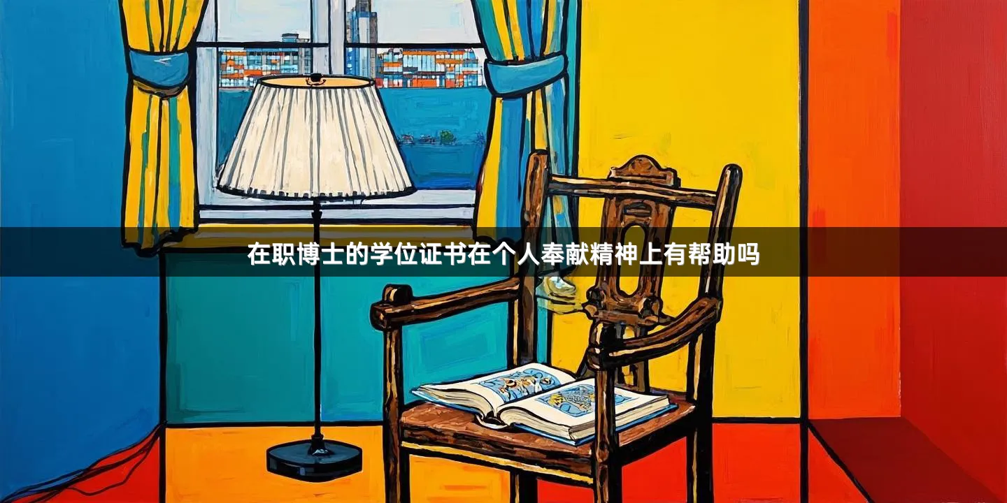 在职博士的学位证书在个人奉献精神上有帮助吗