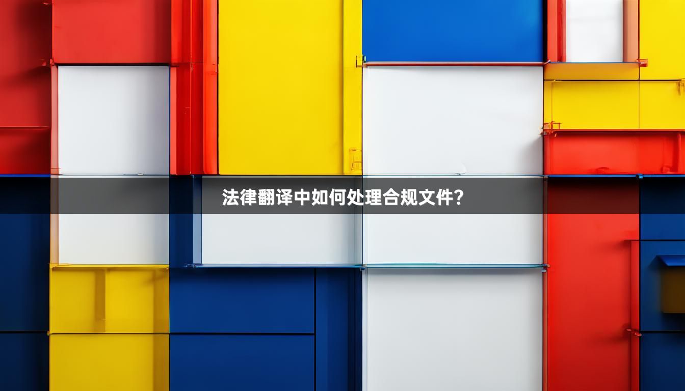 法律翻译中如何处理合规文件？