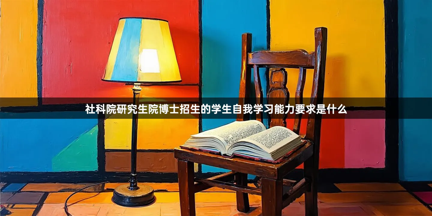 社科院研究生院博士招生的学生自我学习能力要求是什么