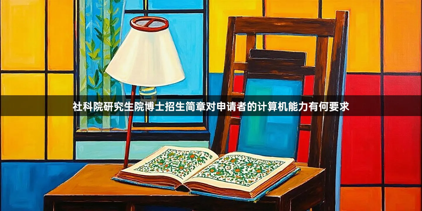 社科院研究生院博士招生简章对申请者的计算机能力有何要求
