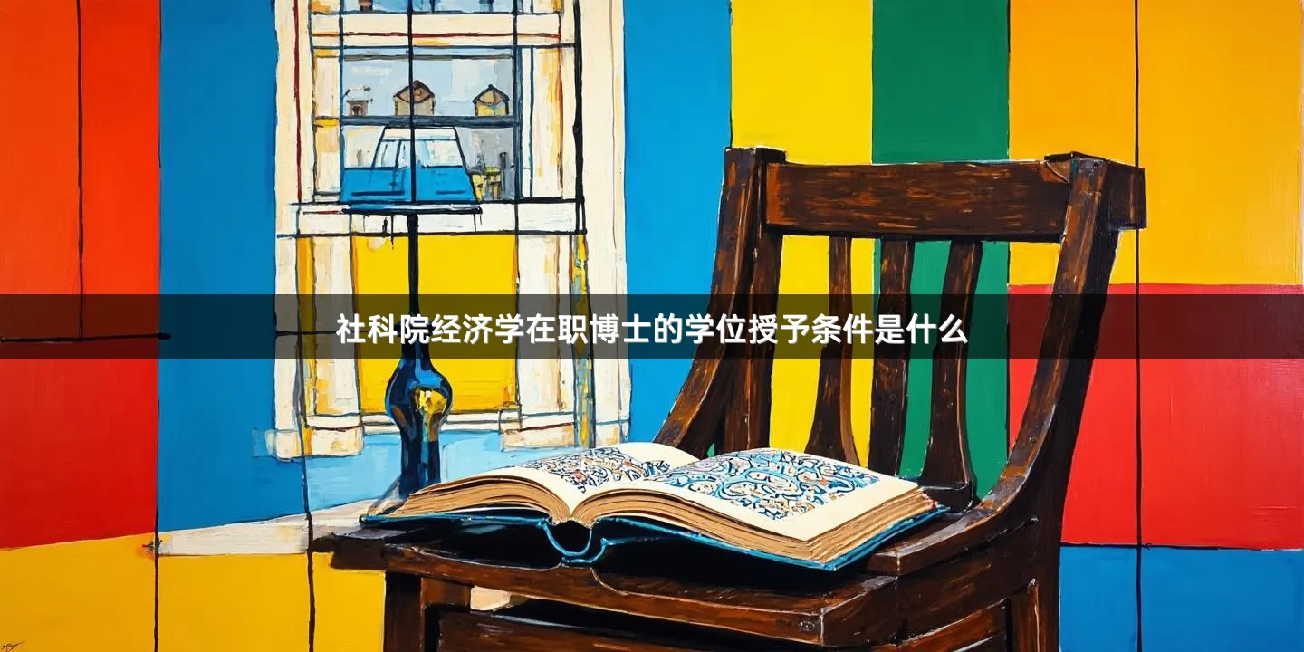 社科院经济学在职博士的学位授予条件是什么