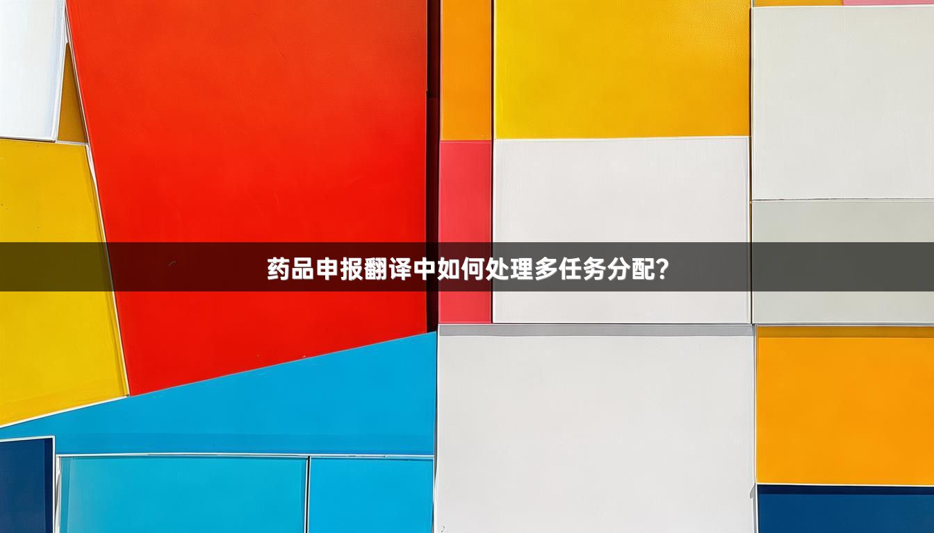 药品申报翻译中如何处理多任务分配？