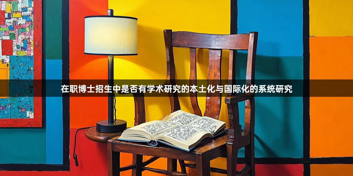 在职博士招生中是否有学术研究的本土化与国际化的系统研究
