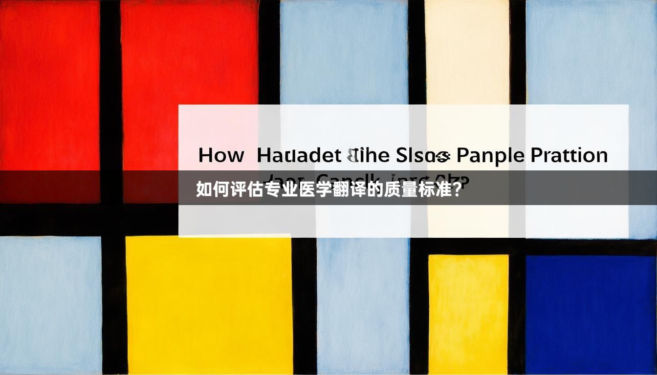 如何評(píng)估專(zhuān)業(yè)醫(yī)學(xué)翻譯的質(zhì)量標(biāo)準(zhǔn)？