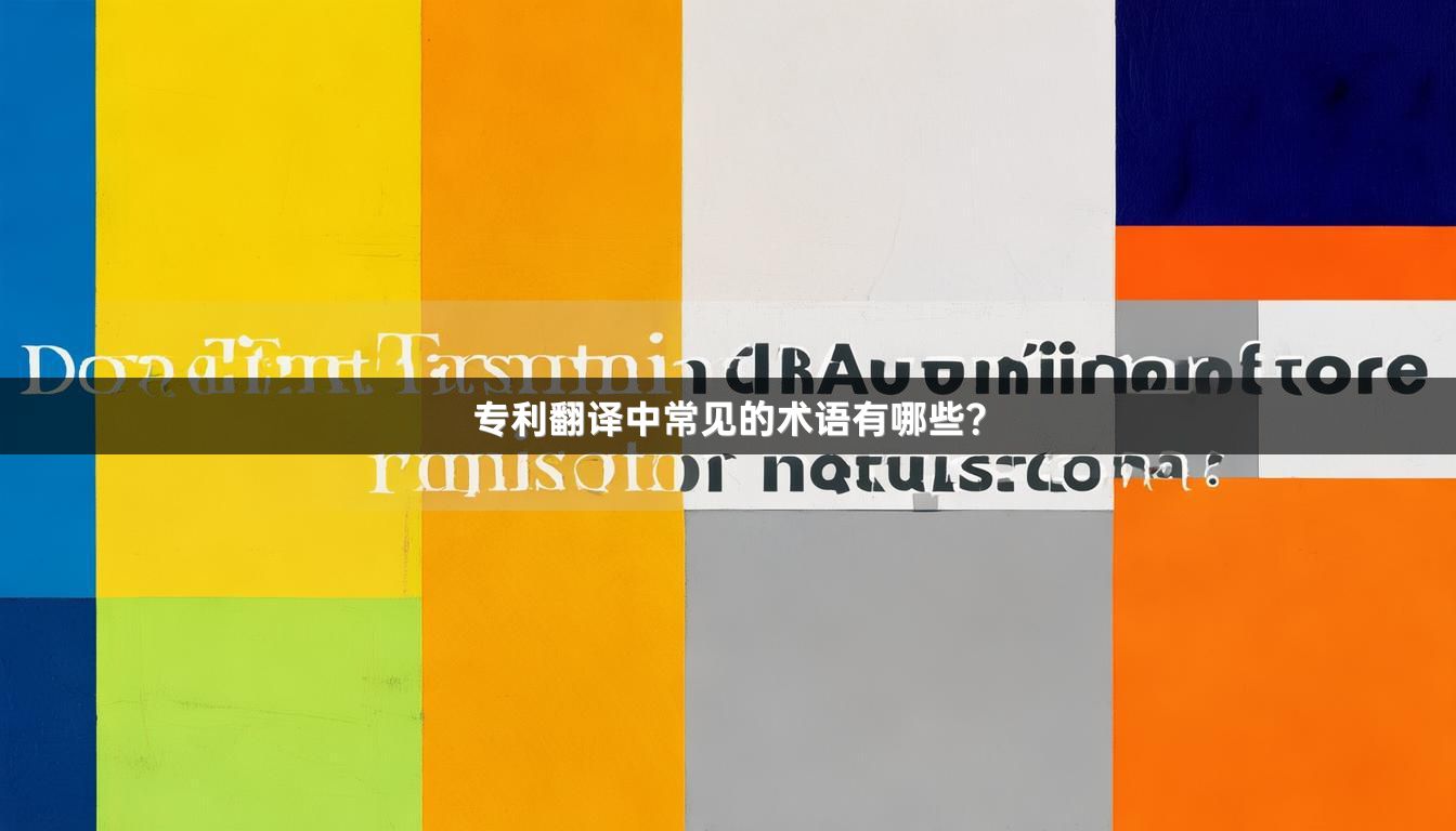 专利翻译中常见的术语有哪些？