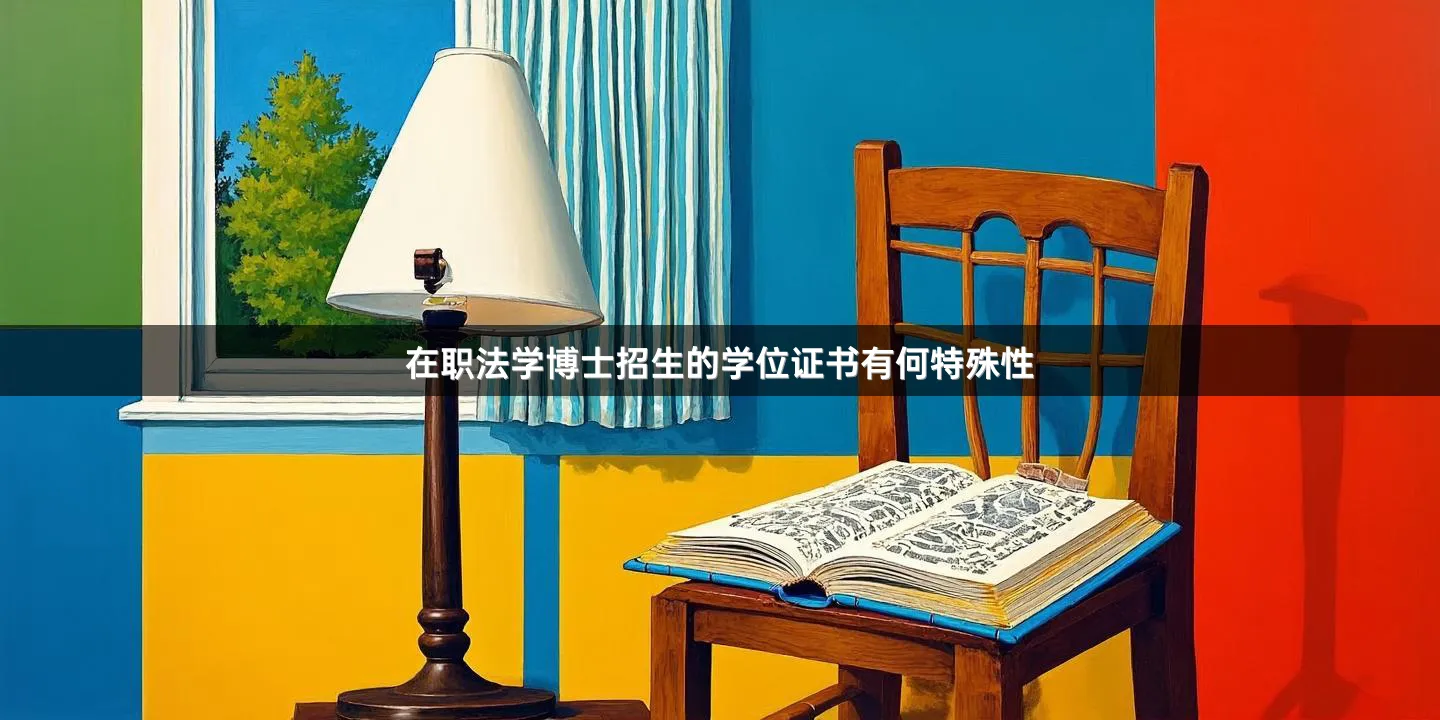 在职法学博士招生的学位证书有何特殊性