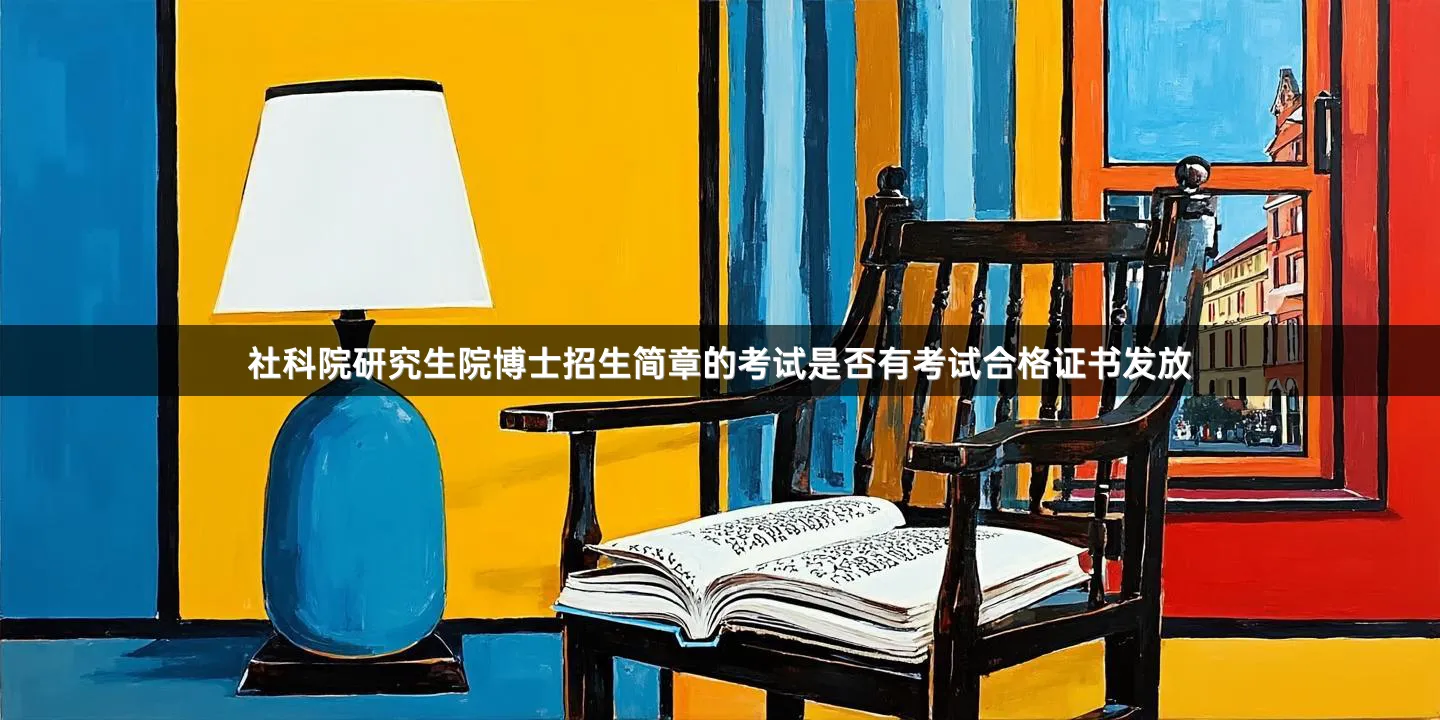 社科院研究生院博士招生简章的考试是否有考试合格证书发放
