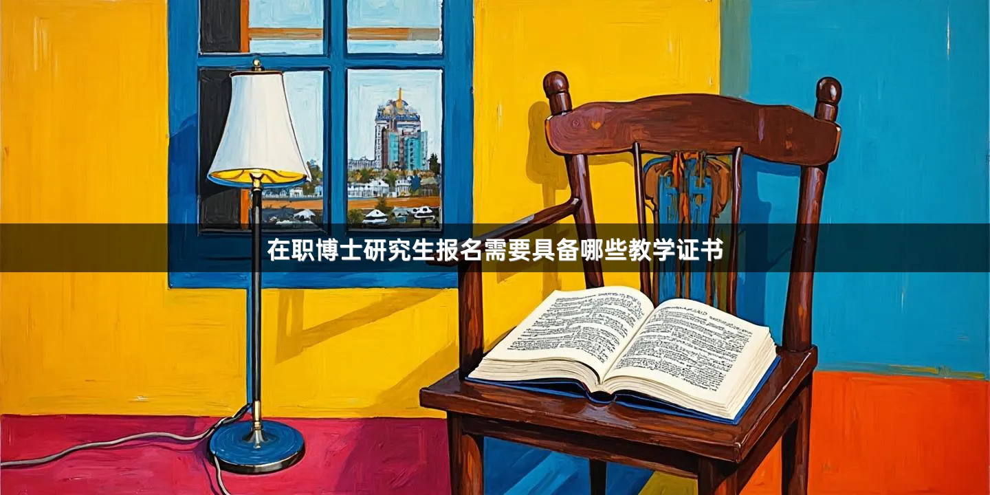 在职博士研究生报名需要具备哪些教学证书